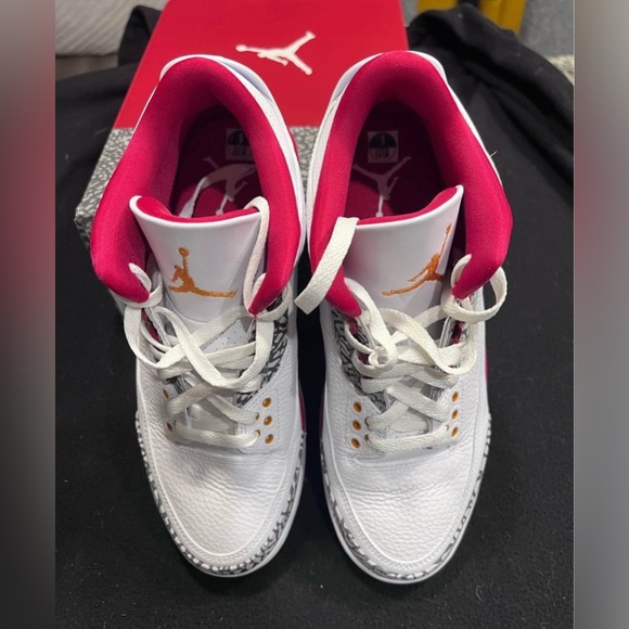 Nike Air Jordan 3 Retro Cardinal Red - Mens Sz 9 - Picture 6 of 10